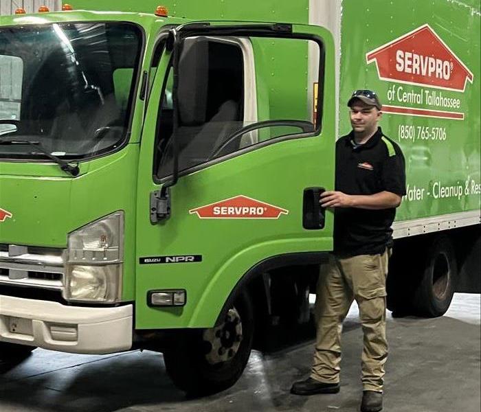 SERVPRO technician heads out for water emergency call
